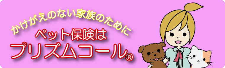 かけがえのない家族のために。ペット保険は『プリズムコール』